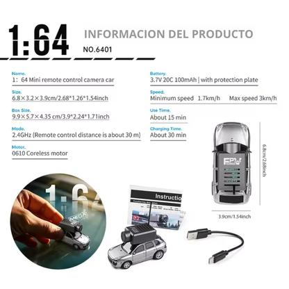 Nano Car FPV Adrenalina en tu Móvil